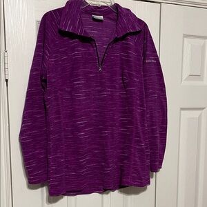 Columbia Women’s Purple Quarter-Zip Fleece Top